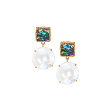 Load image into Gallery viewer, Donna Earrings - Abalone &amp; Mother of Pearl