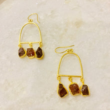 Load image into Gallery viewer, Mailbox Raw Gemstone Earrings