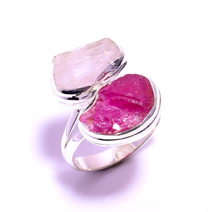 Kunzite and Ruby Ring