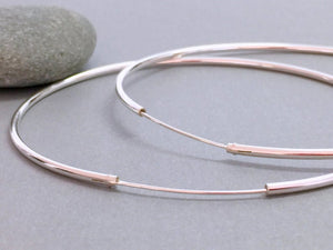 Silver Hoops L