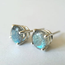 Load image into Gallery viewer, Labradorite Studs