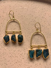 Load image into Gallery viewer, Mailbox Raw Gemstone Earrings