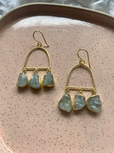 Load image into Gallery viewer, Mailbox Raw Gemstone Earrings