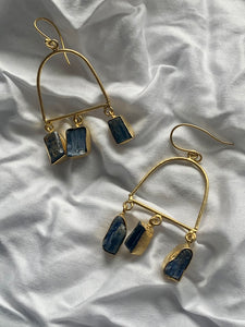 Mailbox Raw Gemstone Earrings