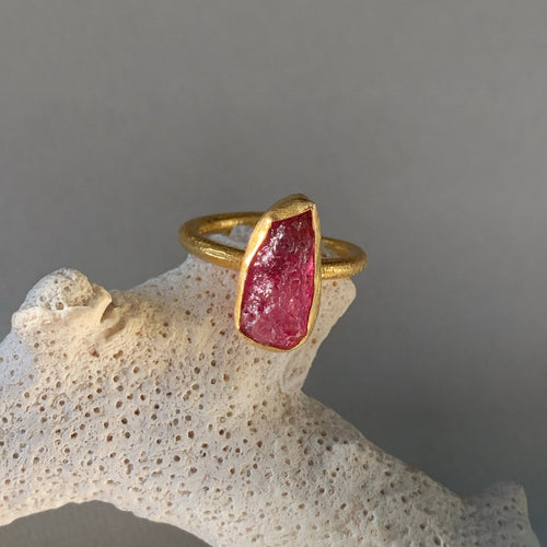 Raw Ruby Ring