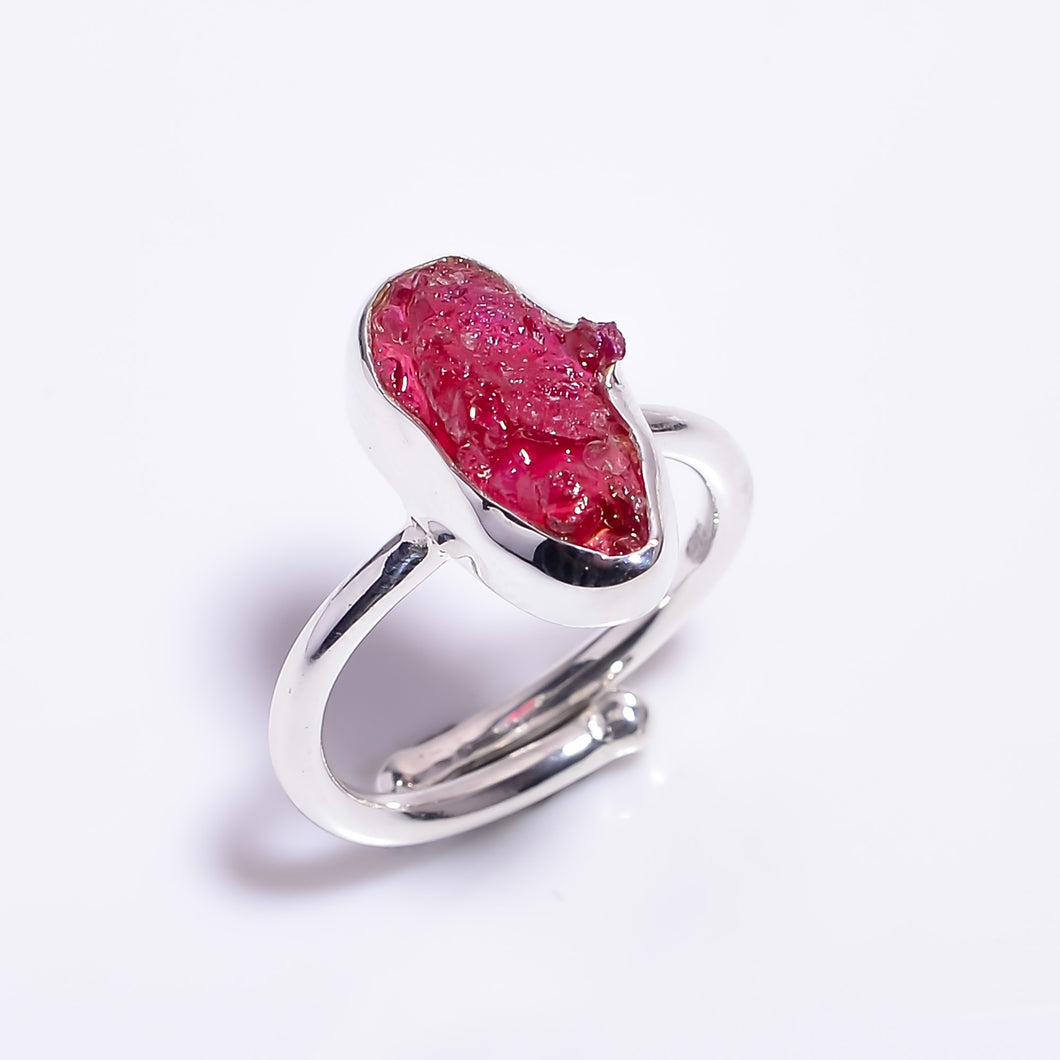 Ruby Sterling Silver Ring